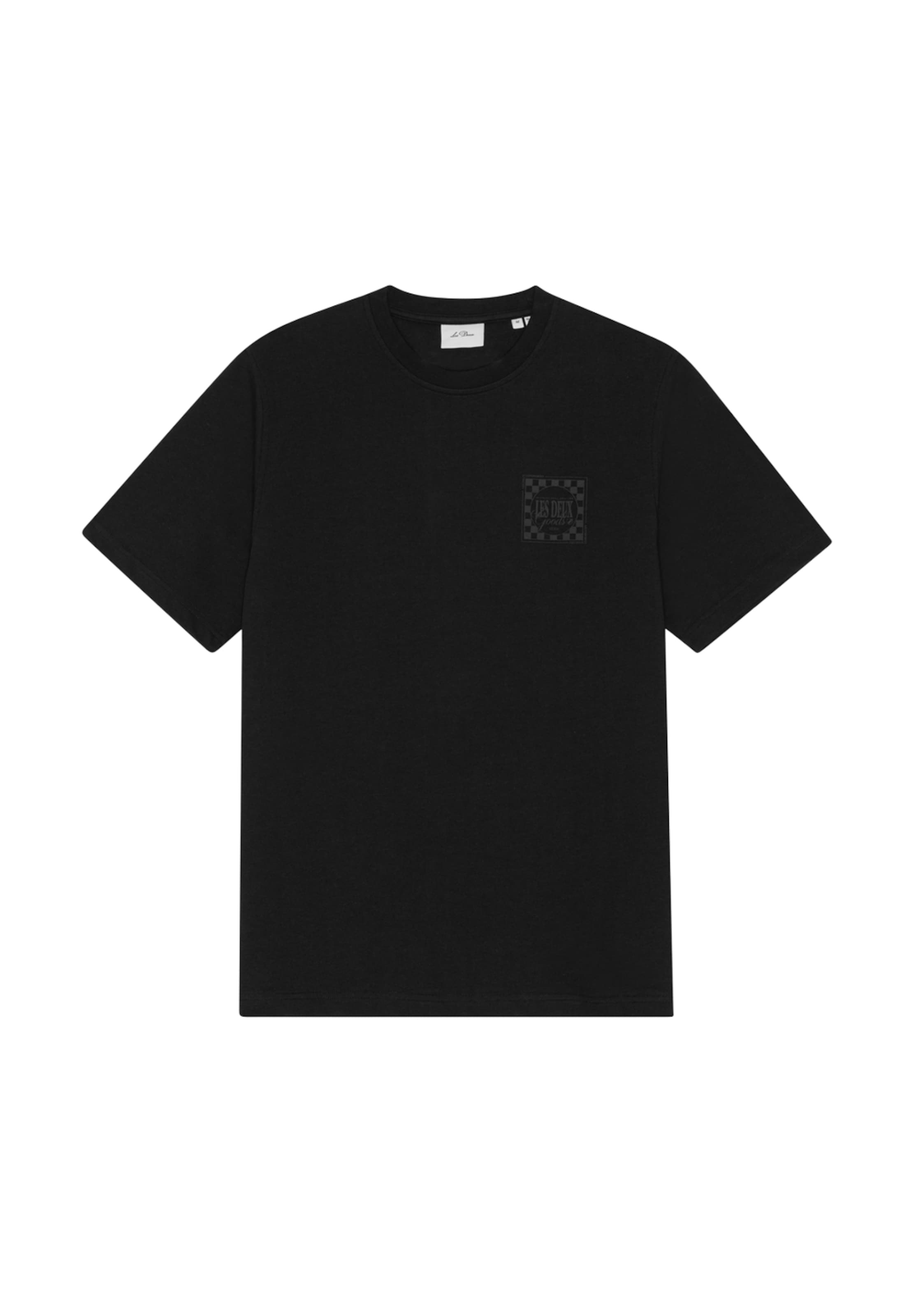 Les Deux - Camiseta 'Goods' en negro: frente