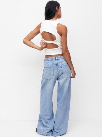 Pull&Bear Top – bílá