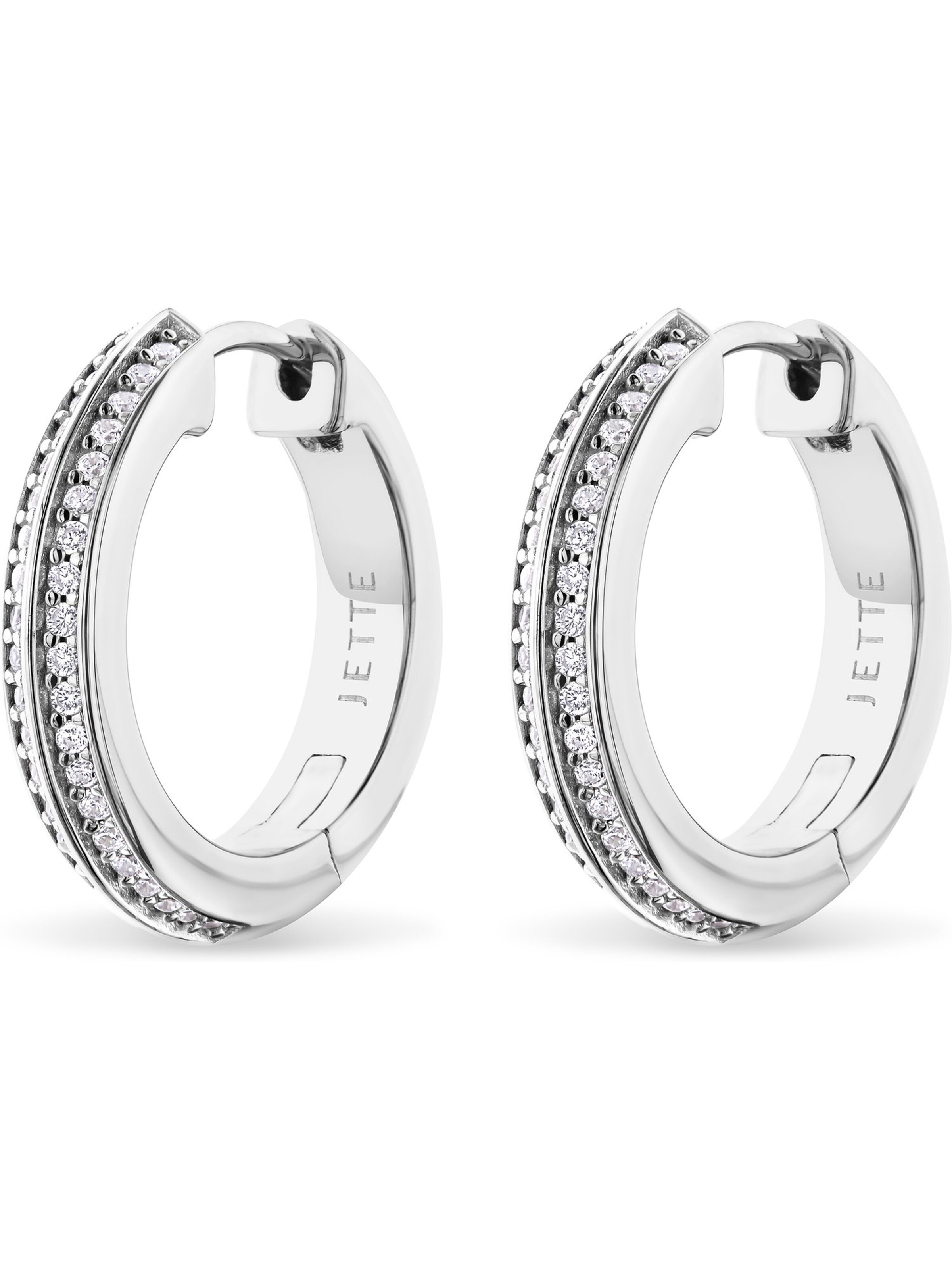 JETTE Earrings in Silver: front