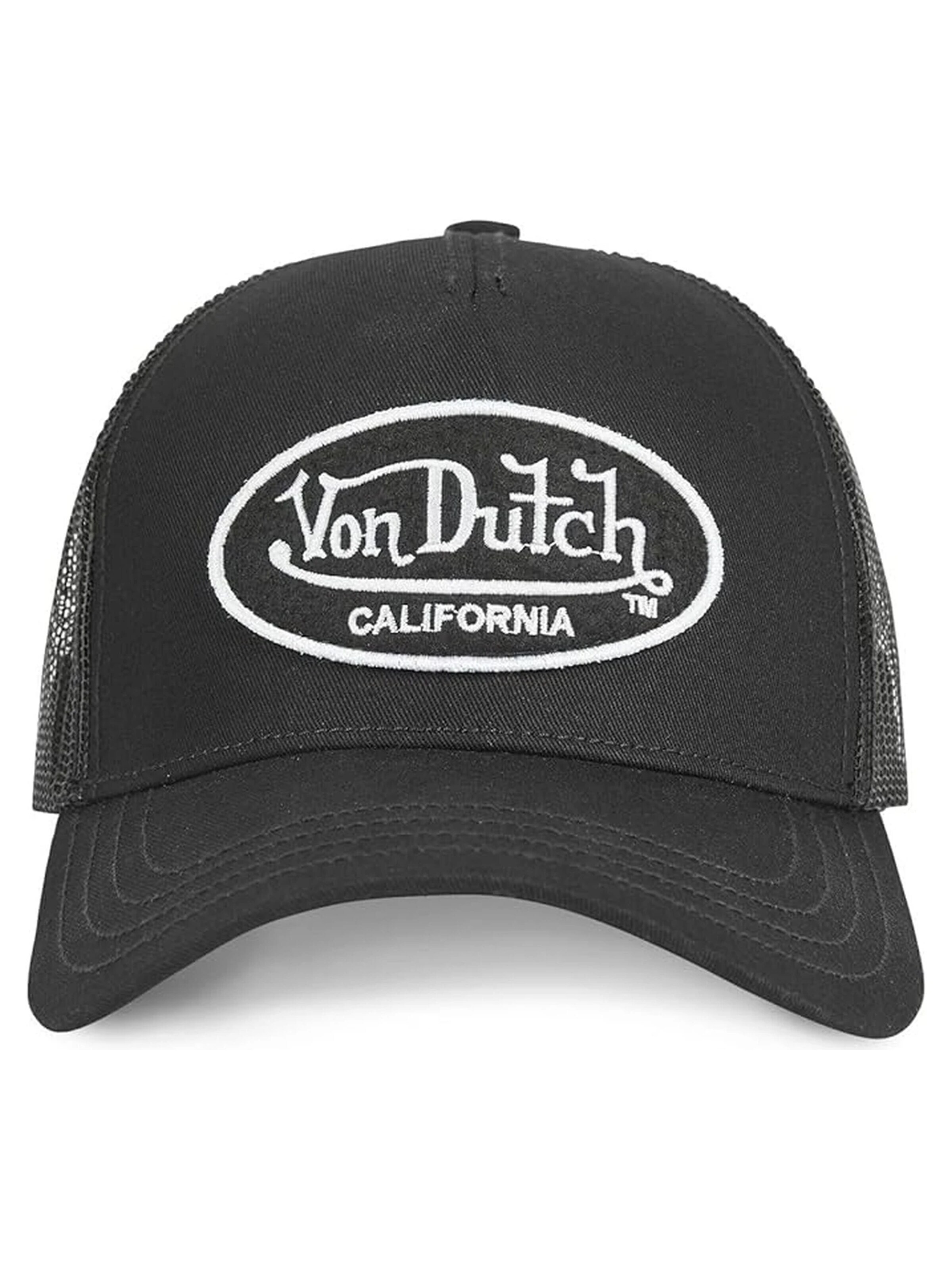 Von Dutch Kšiltovka 'Gorra von dutch negra lofb5 trucker cap' – černá: přední strana