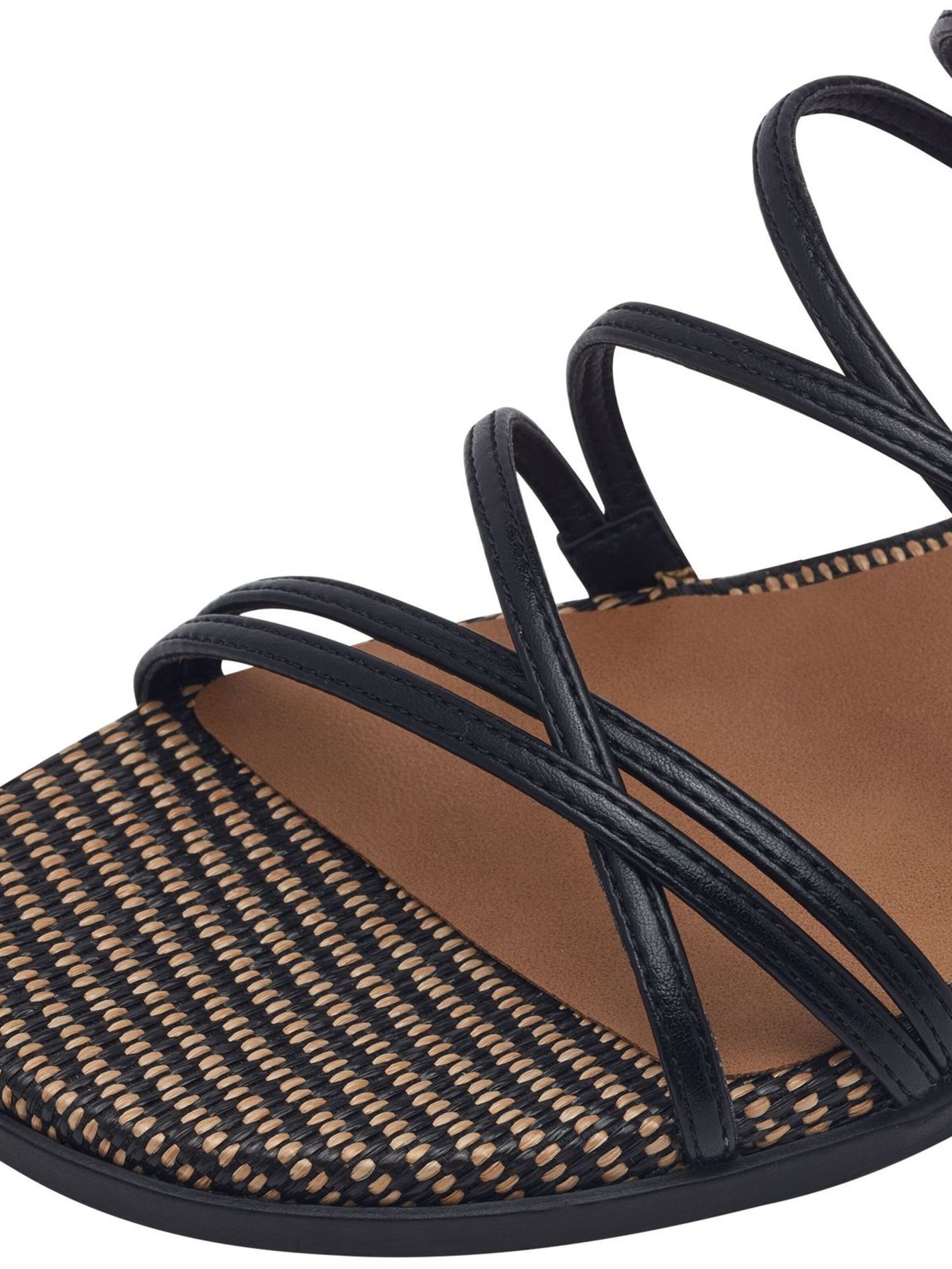 Sandales à lanières Tamaris en noir