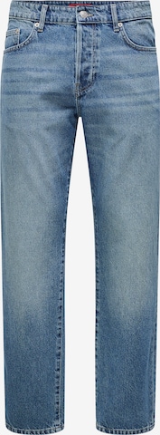 Only & Sonsregular Traperice 'ONSEDGE' - plava boja: prednji dio