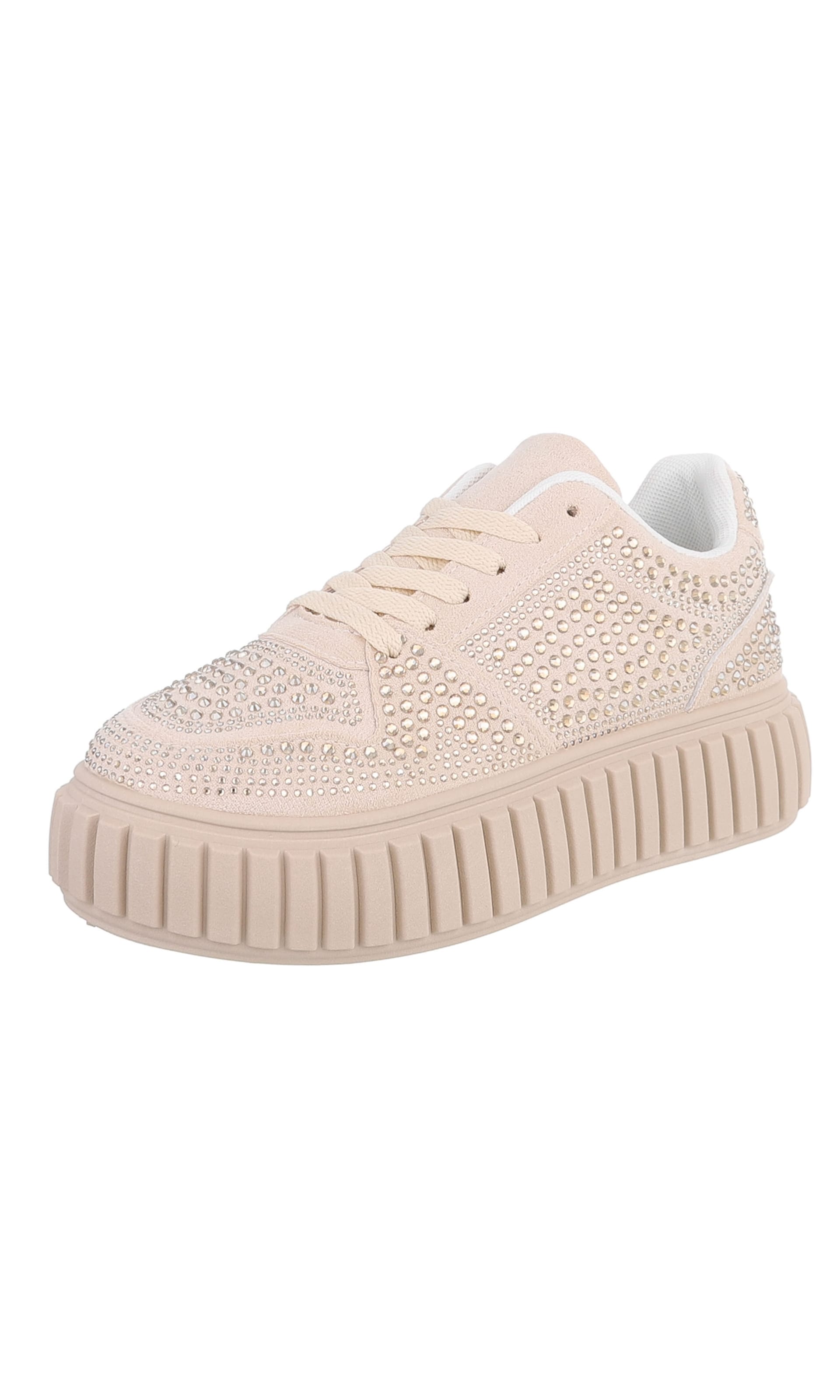 Ital-Design Sneaker in Beige: Vorderseite