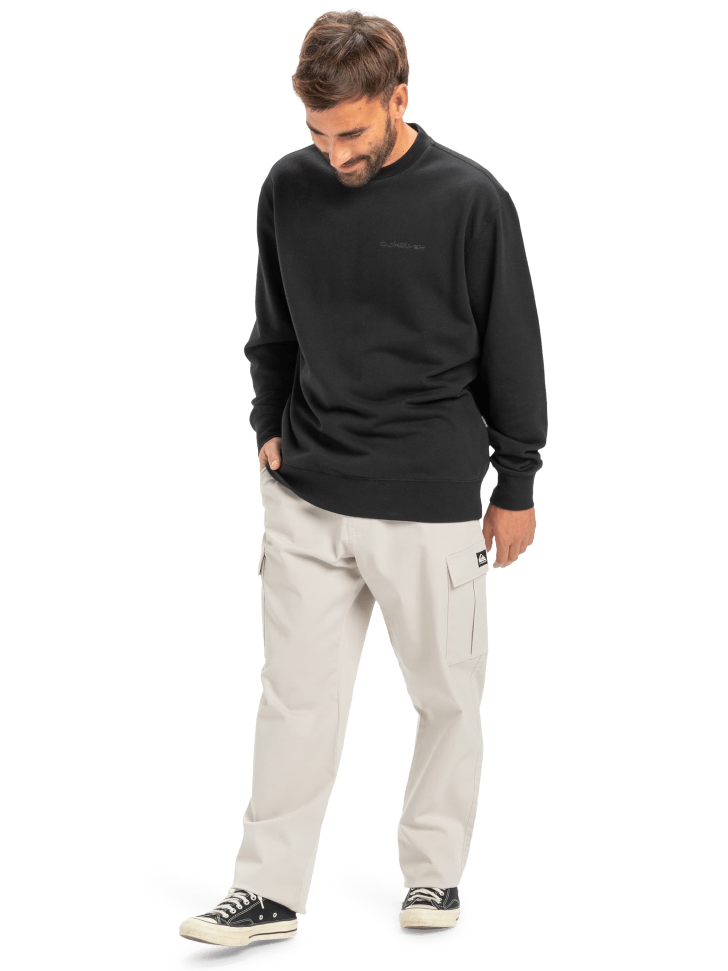 QUIKSILVER Regular Hose 'Taxer' in Weiß