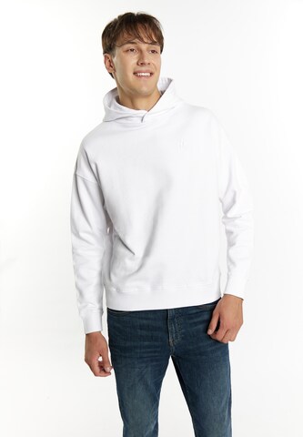 Sweat-shirt MO en blanc : devant