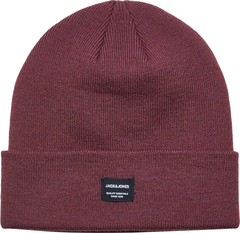 JACK & JONES Mütze in Burgunder JACK & JONES Mütze in Burgunder