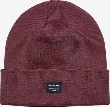 JACK & JONES Beanie 'DNA' in Red: front