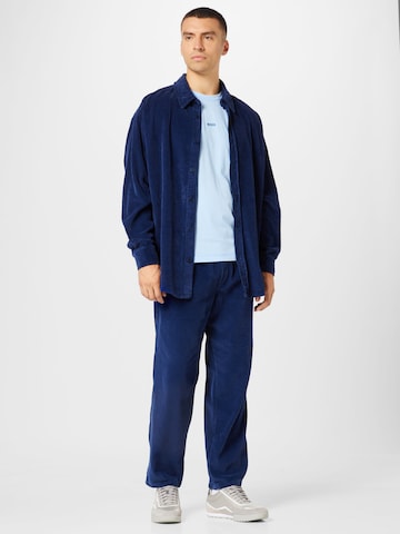AMERICAN VINTAGE Comfort Fit Skjorta 'PADOW' i blå