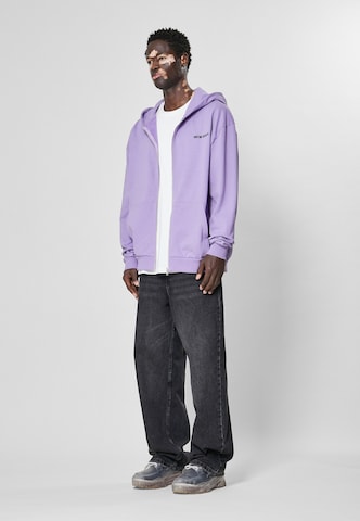 9N1M SENSE Zip-Up Hoodie in Purple