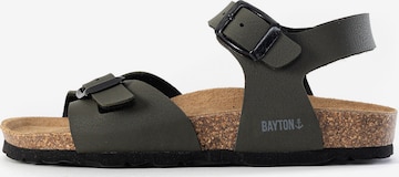 Bayton Sandal 'Pegase' in Green: front