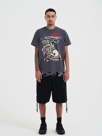 Ed Hardy T-Shirt in Grau