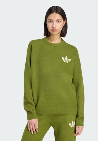 ADIDAS ORIGINALS Trui 'Athletic Dept' in Groen: voorkant