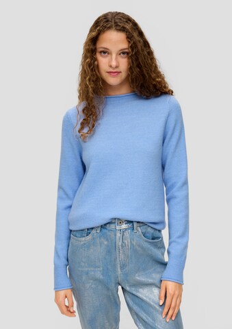 Pull-over QS en bleu : devant