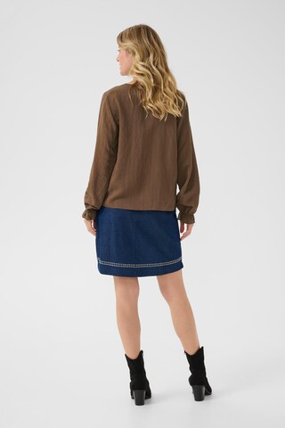 Chemisier ' CRBetina' Cream en marron