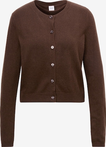 Cardigan 'CASHSOFT' GAP en marron : devant