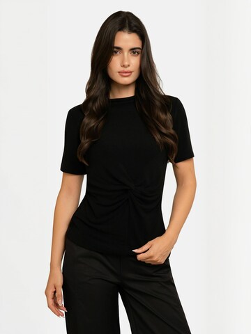 Haut ' LISE ' Liberte Essentiel en noir : devant