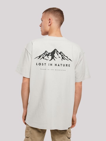 T-Shirt 'Lost in nature' F4NT4STIC en gris : devant