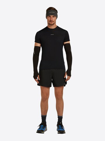 ICEBREAKER - Regular Calças 'Merino 125 light weight ZoneKnit Speed 6 Shorts' em preto