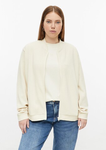 QS Sweatjacke in Beige: Vorderseite
