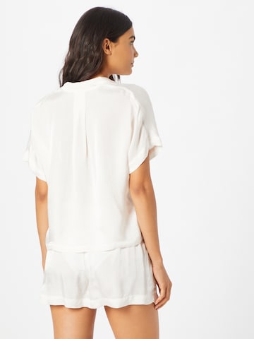 ETAM - Camisa de pijama 'PALMA' em branco