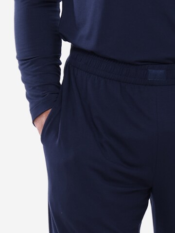 Mey Pyjama lang 'Jefferson' in Blauw