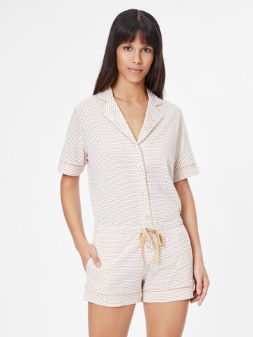 TRIUMPH Korte pyjama in Beige: voorkant