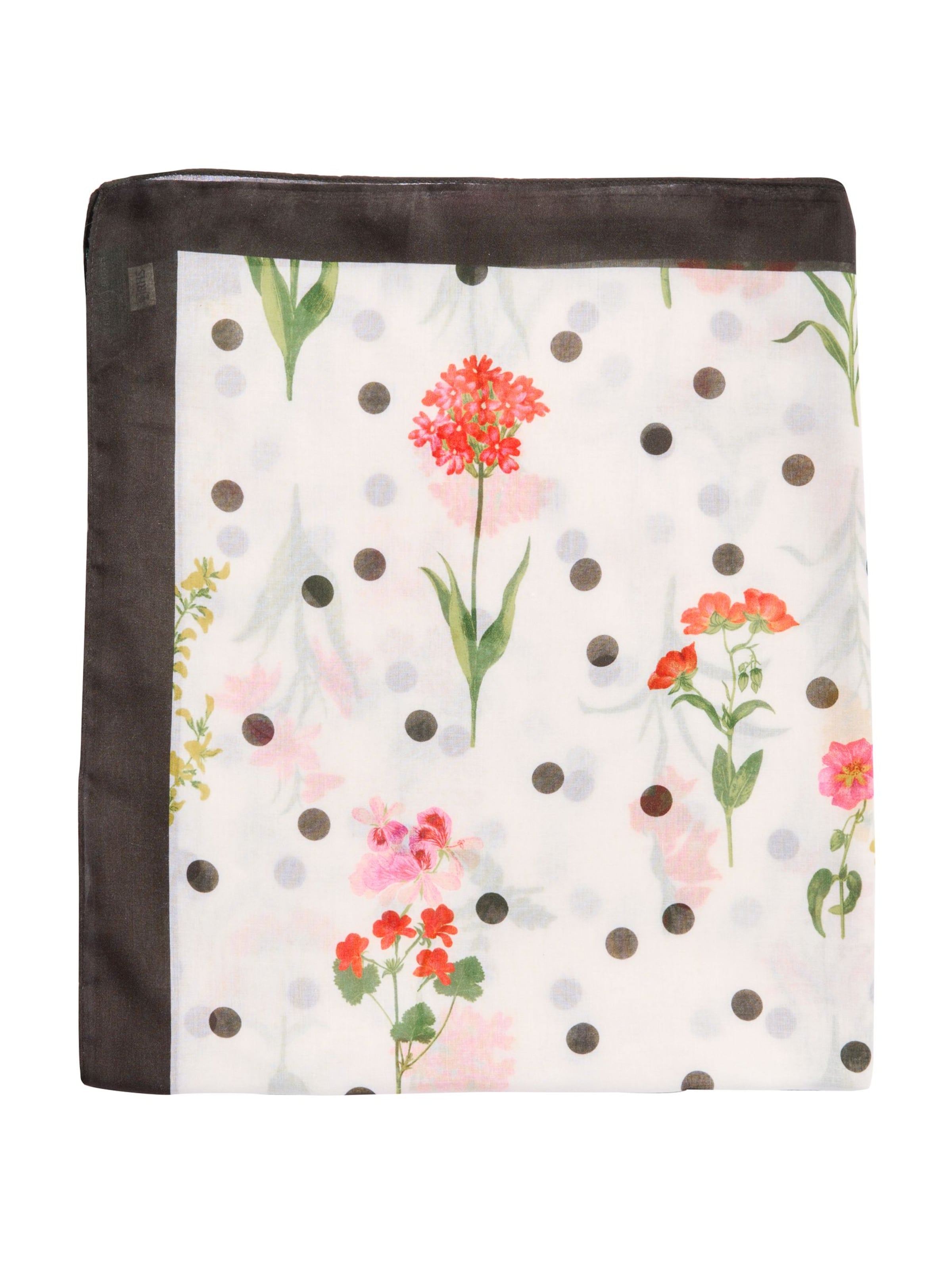 Écharpe love & roses en blanc : devant