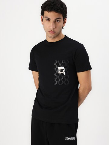 Karl Lagerfeld Regular Hose in Schwarz