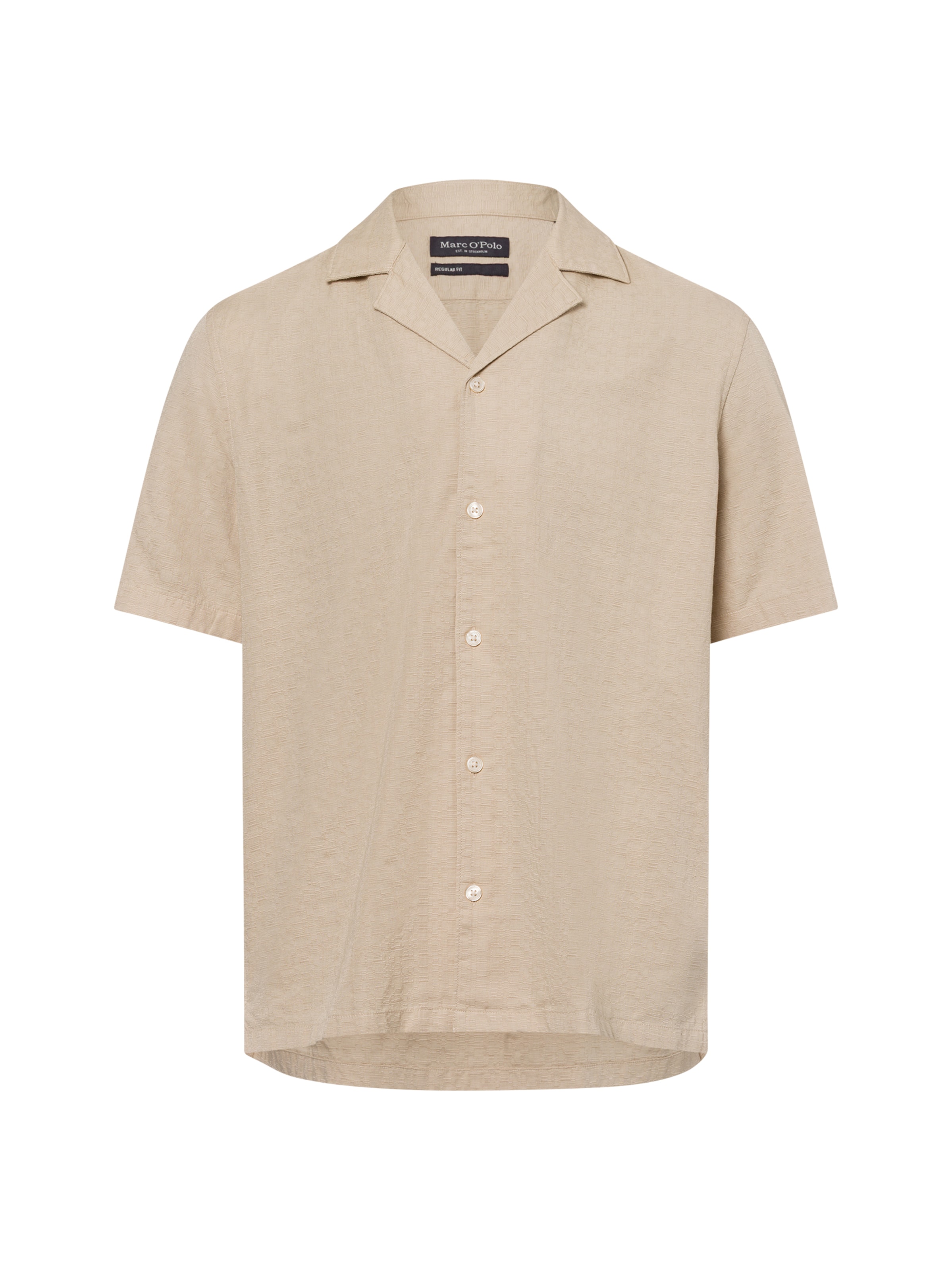 Marc O'Polo Button Up Shirt in Beige: front