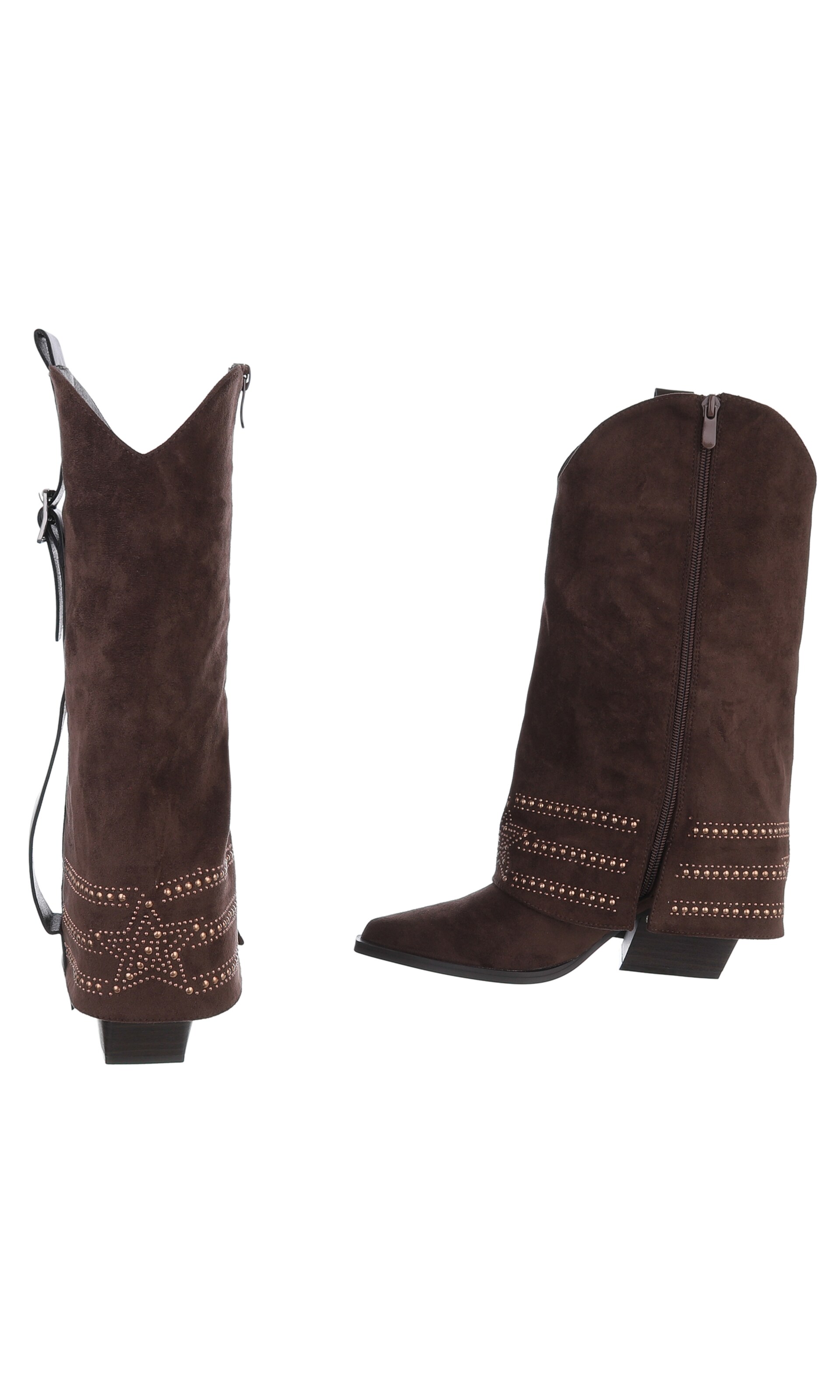 Ital-Design Cowboy Boots in Brown