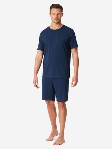 Pyjama court 'Modern Bonded' SCHIESSER en bleu