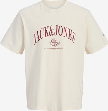 JACK & JONES T-shirt 'JORFREDERIKSBERG' i vit: framsida