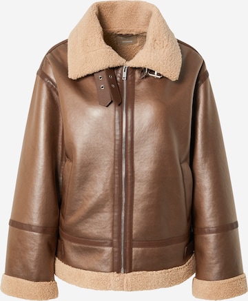 LENI KLUM x ABOUT YOU Between-Season Jacket 'Paula' in Brown: front
