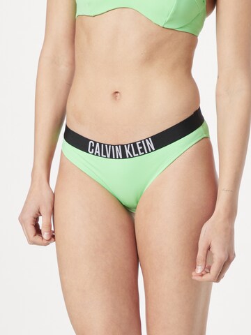 Calvin Klein Swimwear Bikini bottom in Green: front