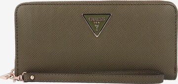 GUESS Wallet 'Laurel' in Green: front