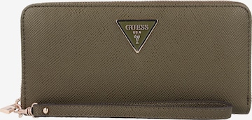 GUESS Wallet 'Laurel' in Green: front