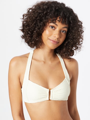 watercult - Balconet Top de bikini en beige: frente