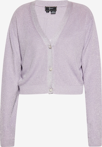 Cardigan faina en violet : devant