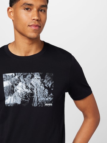 HUGO T-Shirt 'Dalbatross' in Schwarz