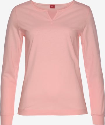 s.Oliver Schlafshirt in Pink: predná strana