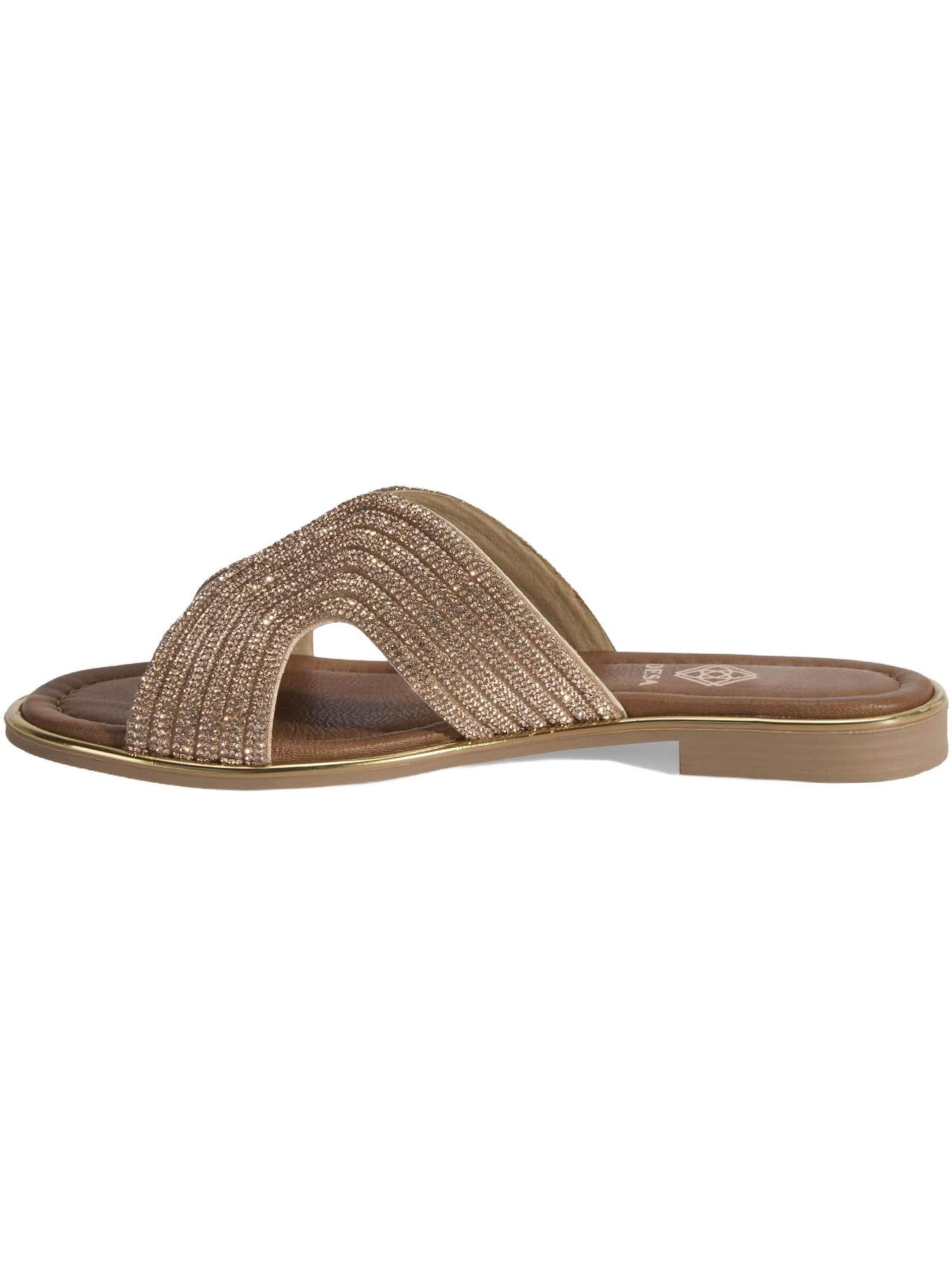 Desa Slippers 'Hausschuhe' in Brown