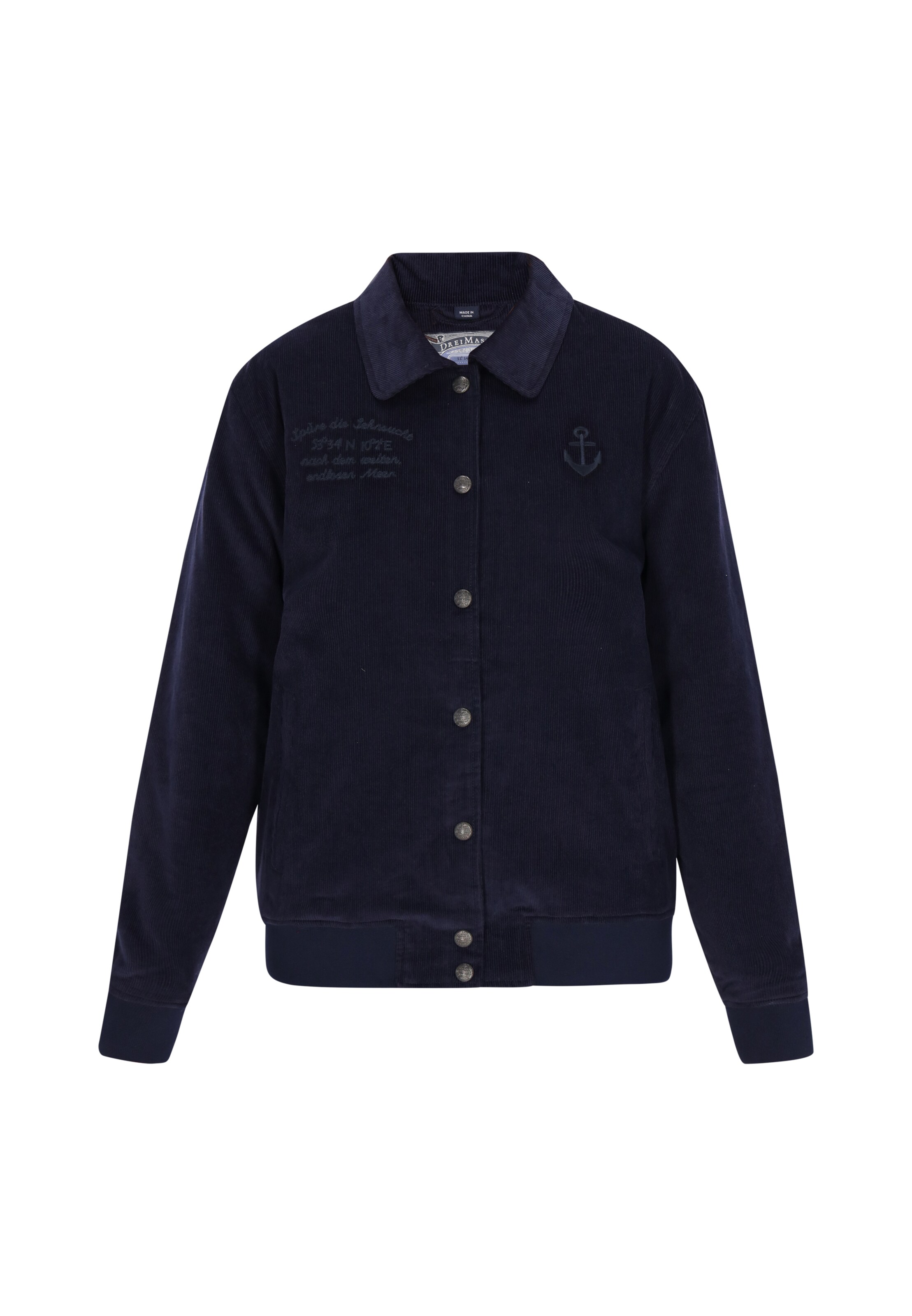 Veste mi-saison DreiMaster Vintage en bleu : devant