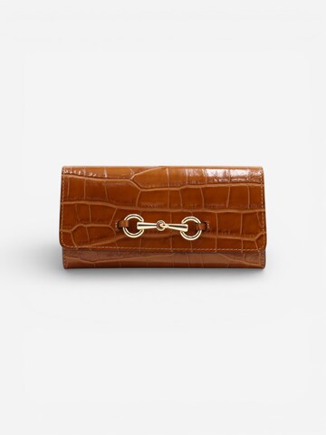 Porte-monnaies 'GRANT CROC' Cheval Firenze en beige : devant