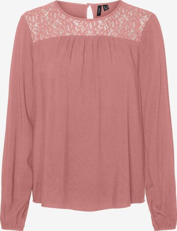 VERO MODA Halenka – pink: přední strana