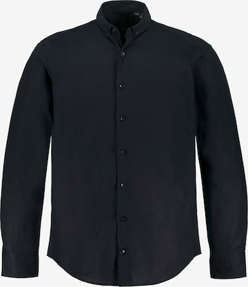 JP1880 Comfort fit Overhemd in Zwart: voorkant