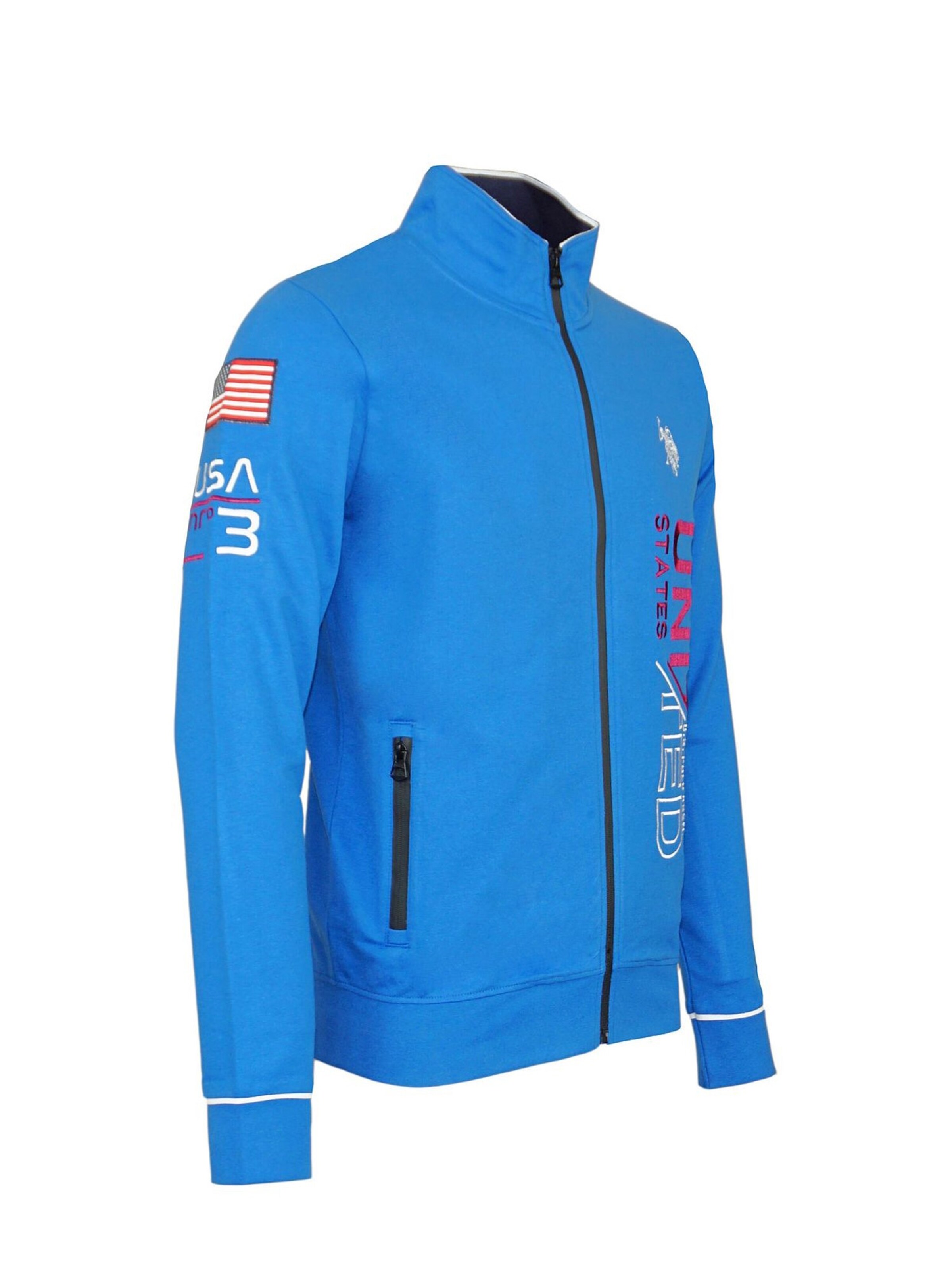 U.S. POLO ASSN. Sweatvest in Blauw