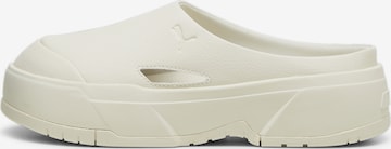 PUMA Clogs in White: front