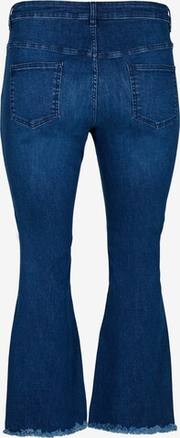 Zizzi Flared Jeans 'ELLEN' in Blau