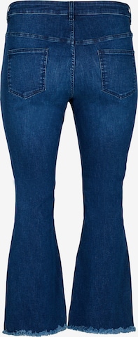 Zizzi Flared Jeans 'ELLEN' in Blau