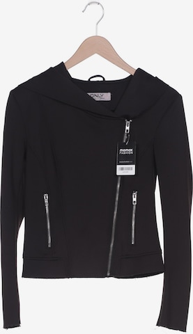 ONLY Sweatshirt & Zip-Up Hoodie in S in Black: front